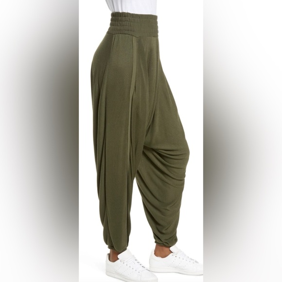 Free People FP Movement Windy Meadow Harem Pants – Cargo Khaki – Size Small - Picture 2 of 15